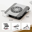 Unitek Adjustable Laptop Stand with Detachable Magnetic Cooling Fan, Adjustable Height and 360° Rotation OT1098AGY