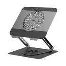 Unitek Adjustable Laptop Stand with Detachable Magnetic Cooling Fan, Adjustable Height and 360° Rotation OT1098AGY