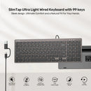 Unitek SlimTap Ultra Light Wired Keyboard with 99 keys T053AGY