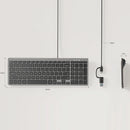 Unitek SlimTap Ultra Light Wired Keyboard with 99 keys T053AGY