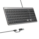 Unitek SlimTap Ultra Light Wired Keyboard with 99 keys T053AGY