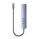 Unitek uHUB S7 Pro 7-in-1 USB-C 5Gbps Hub with Screen ON/OFF Switch (2*USB-A + USB-C+ SD/MicroSD + HDMI 4K 60Hz + PD 100W), Space Grey H1124AGY01