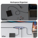 Unitek uHUB S7 Pro 7-in-1 USB-C 5Gbps Hub with Screen ON/OFF Switch (2*USB-A + USB-C+ SD/MicroSD + HDMI 4K 60Hz + PD 100W), Space Grey H1124AGY01
