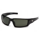 Pyramex Safety Venture Gear Pagosa, Black Frame/Smoke Green Polarized Lens Safety Glasses VGSB523