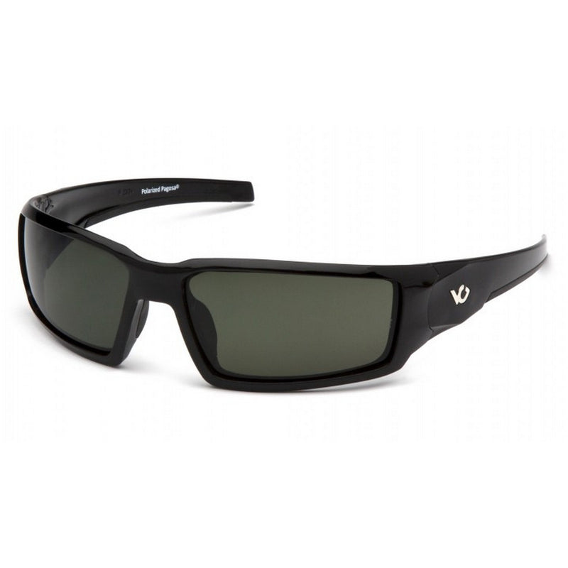 Pyramex Safety Venture Gear Pagosa, Black Frame/Smoke Green Polarized Lens Safety Glasses VGSB523