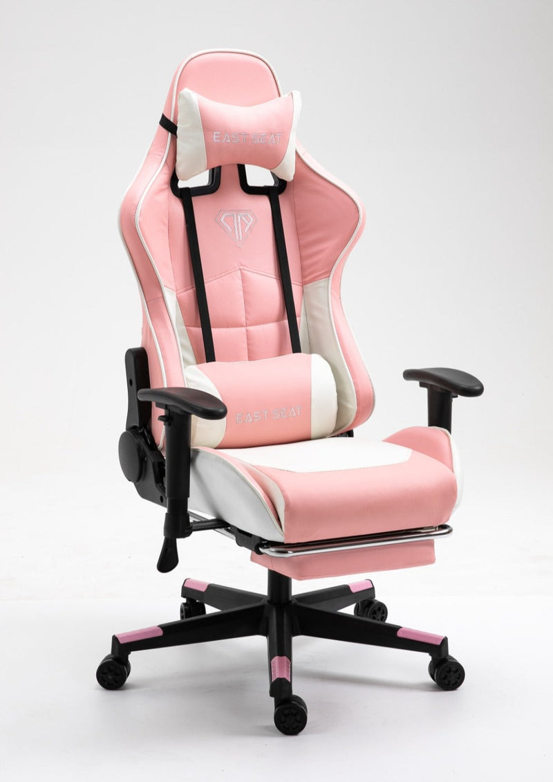 Chaho East Seat Gaming Chair with Foot Rest Pink YT-011P