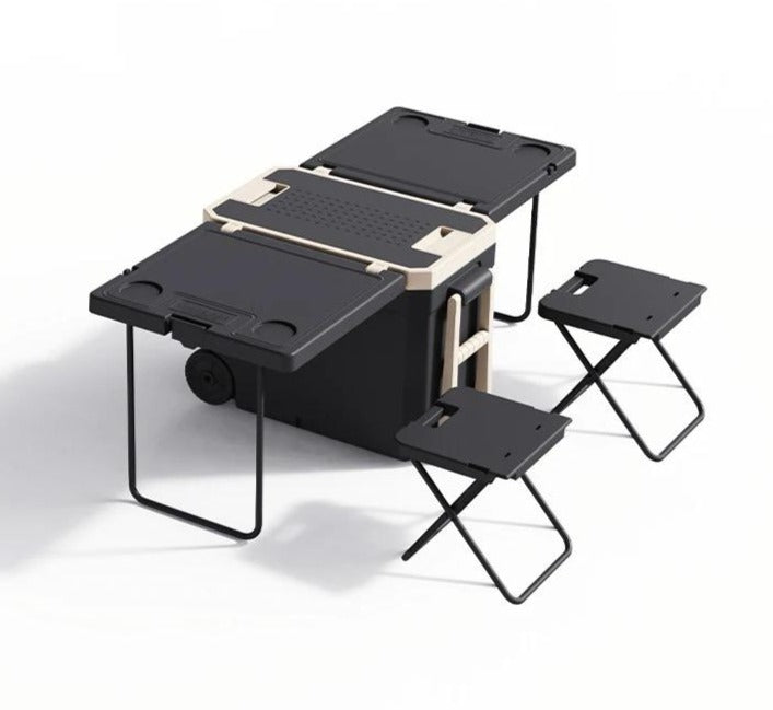Cooler Box with Table and Chair 32L | Camping