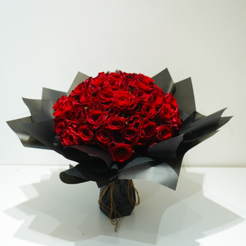 100 Red Roses Large Headed Bouquet