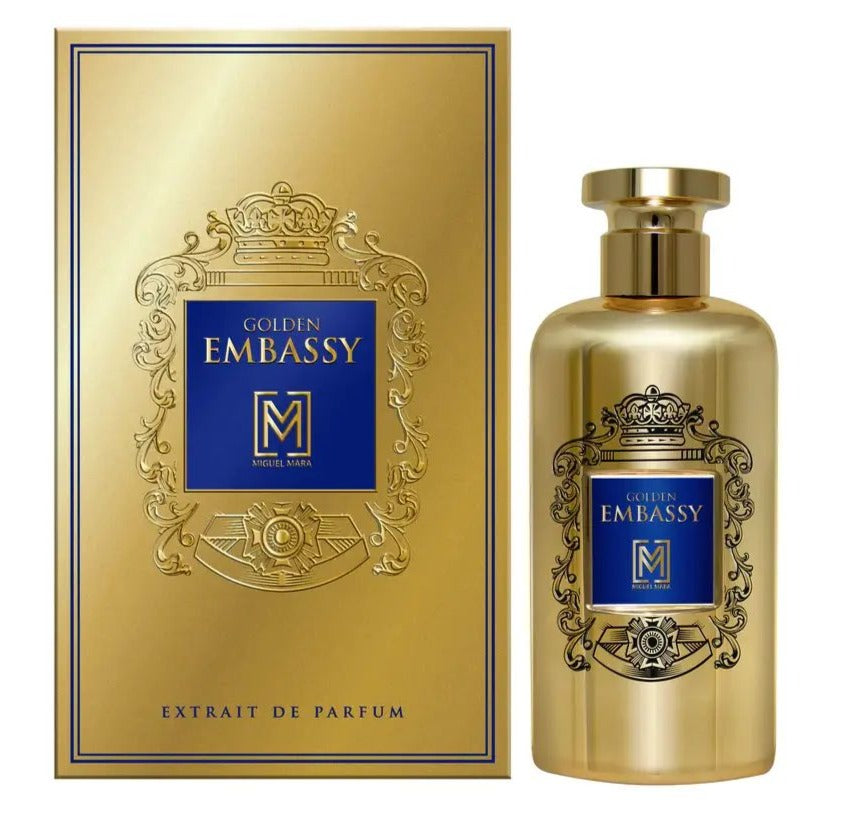 Embassy Golden By Miguel Mara Extrait De Parfum for Unisex 100ml | Unisex Perfumes Embassy Golden By Miguel Mara Extrait De Parfum for Unisex 100ml | Unisex Perfumes
