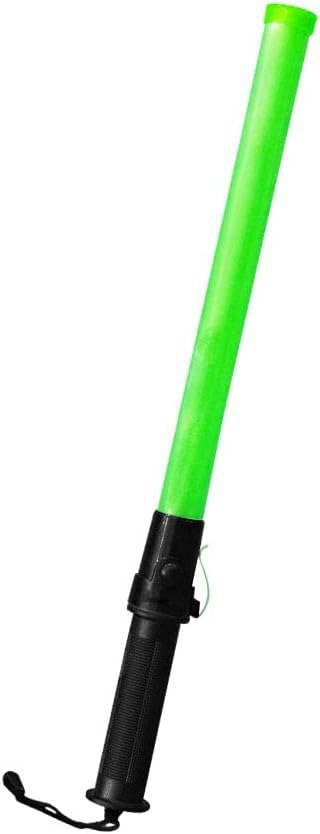 Traffic LED Baton Light Green Battery | Safety Traffic