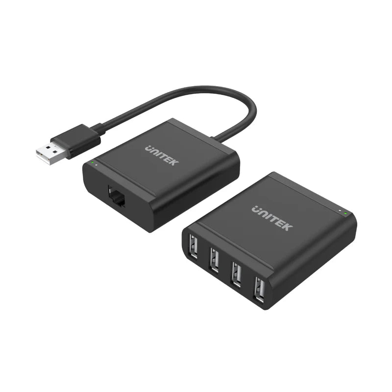 Unitek USB2.0 Extender Over RJ45 + 4-Port Hub (up to 60M) Y-2516 | CABLES & ADAPTERS Unitek USB2.0 Extender Over RJ45 + 4-Port Hub (up to 60M) Y-2516 | CABLES & ADAPTERS