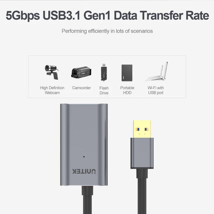 Unitek USB3.0 Aluminium Male to Female Extension Cable | Computer Accessories Unitek USB3.0 Aluminium Male to Female Extension Cable | Computer Accessories