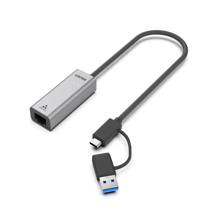 Unitek USB-C  to Gigabit Ethernet Adapter with USB-A Adapter Y-3465A