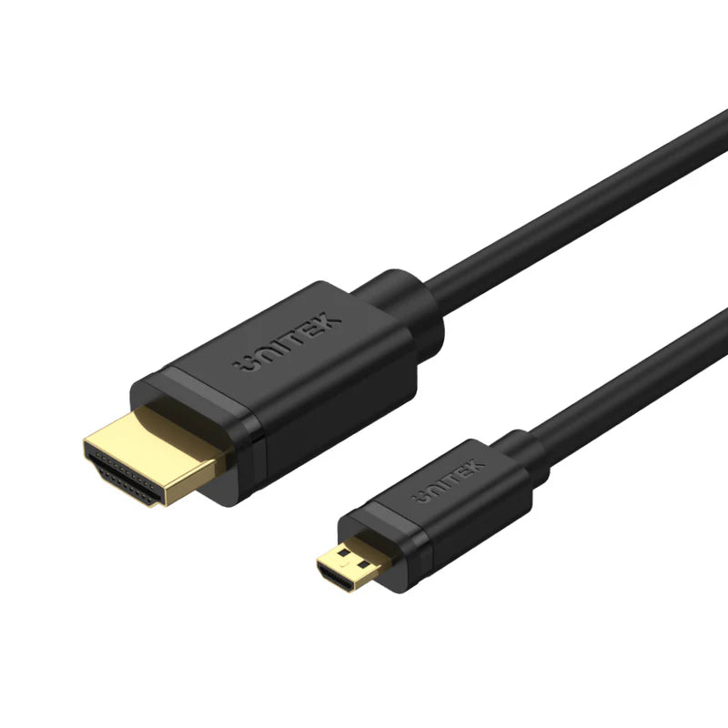 Unitek Micro HDMI to HDMI Cable 2M, 4K 60Hz, Y-C182 | CABLES & ADAPTERS Unitek Micro HDMI to HDMI Cable 2M, 4K 60Hz, Y-C182 | CABLES & ADAPTERS
