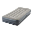 Intex Twin Pillow Rest Mid-Rise Airbed W/ Fiber-Tech Bip (W/220-240V Built-In Pump)  42164116