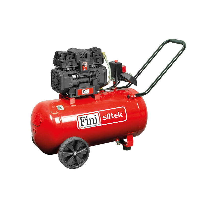 Fini Siltek TB 50/1,5 HP Silent & Oilless Air Compressor 50L - Made in Italy