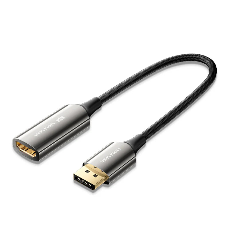 Vention Cotton Braided DP Male to HDMI Female 8K Converter HFNBC