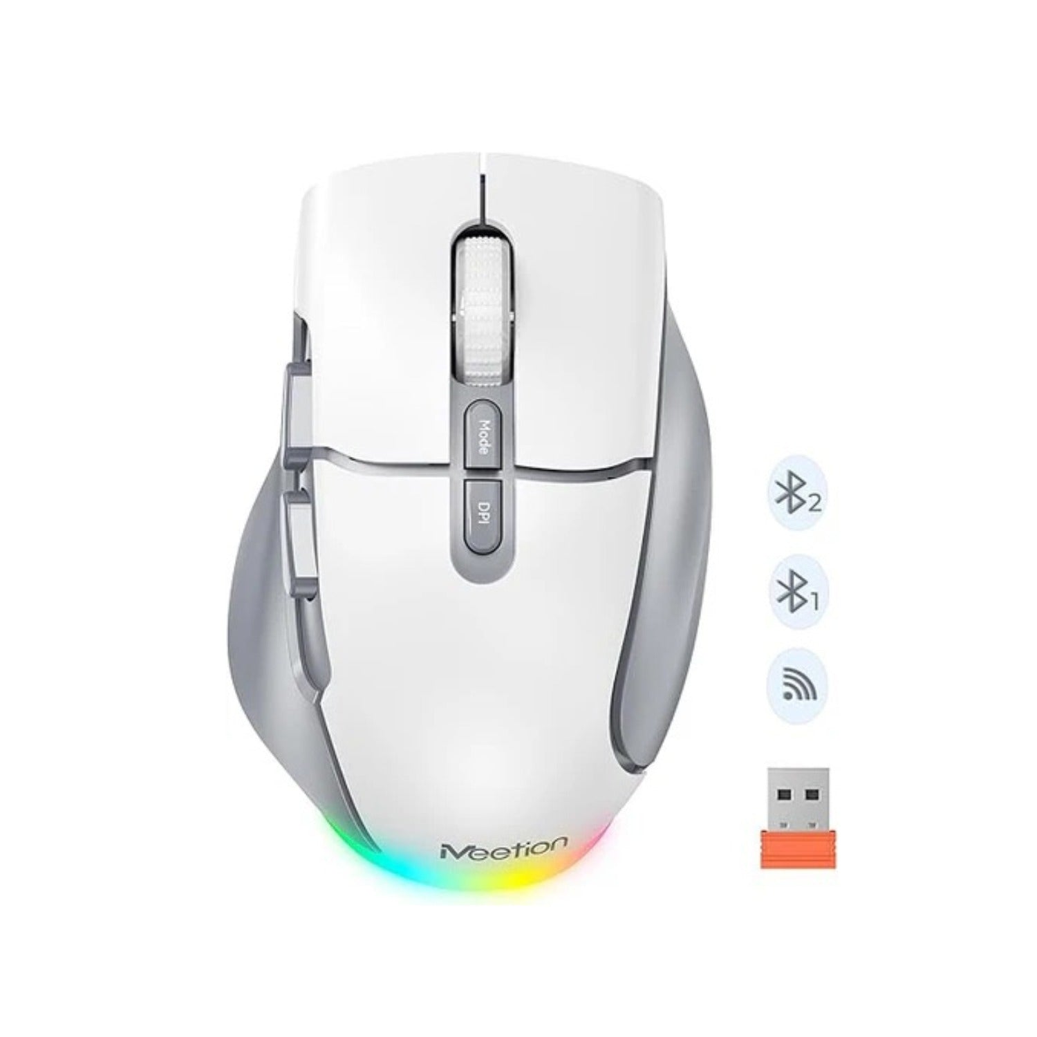 Meetion 2.4G + Bluetooth Wireless Mouse Rechargeable | Computer Accessories Meetion 2.4G + Bluetooth Wireless Mouse Rechargeable | Computer Accessories