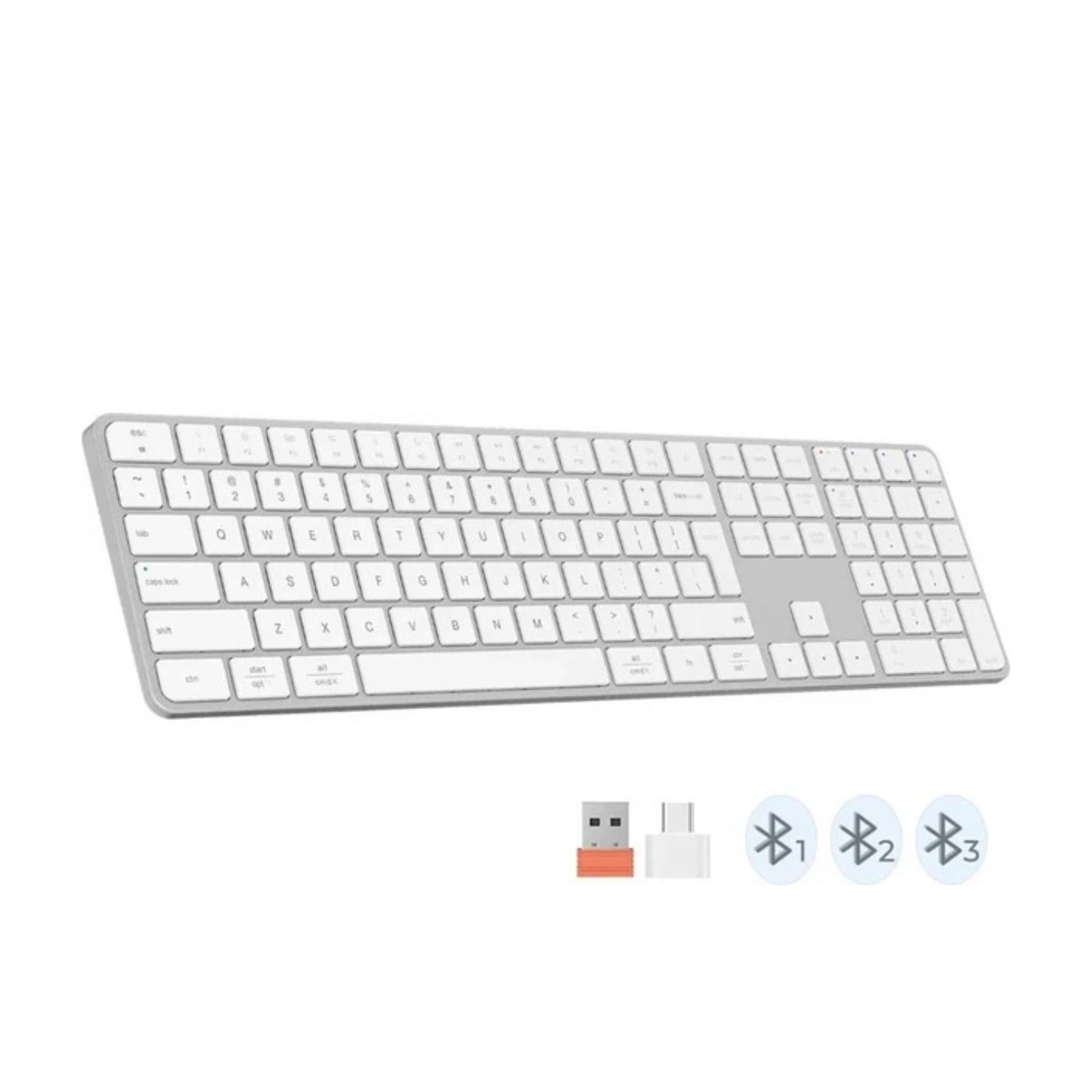 Meetion iKey K230 109 keys keyboard / Wireless and Bluetooth with Rechargeable Battery | Computer Accessories