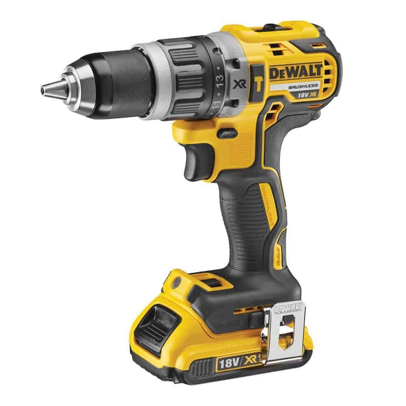 Dewalt 18V Impact Drill Driver 2 Battery 1.5 Ah + Charger DCD709S2T-GB