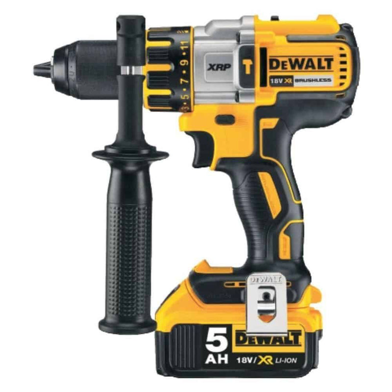 Dewalt 18V Brushless Impact Drill Driver 2 Battery 5.0 Ah + Charger + Kit Box DCD996P2-B5