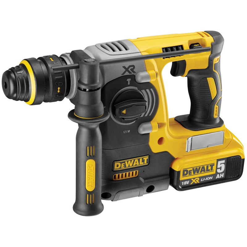 Dewalt 18V Brushless 26mm D-type SDS-Plus Hammer 2 Battery 5.0 Ah + Charger DCH273P2-GB