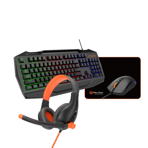 Meetion 4 In 1 PC Gaming Kit C490 Mouse,Headset & Mousepad MT-C490