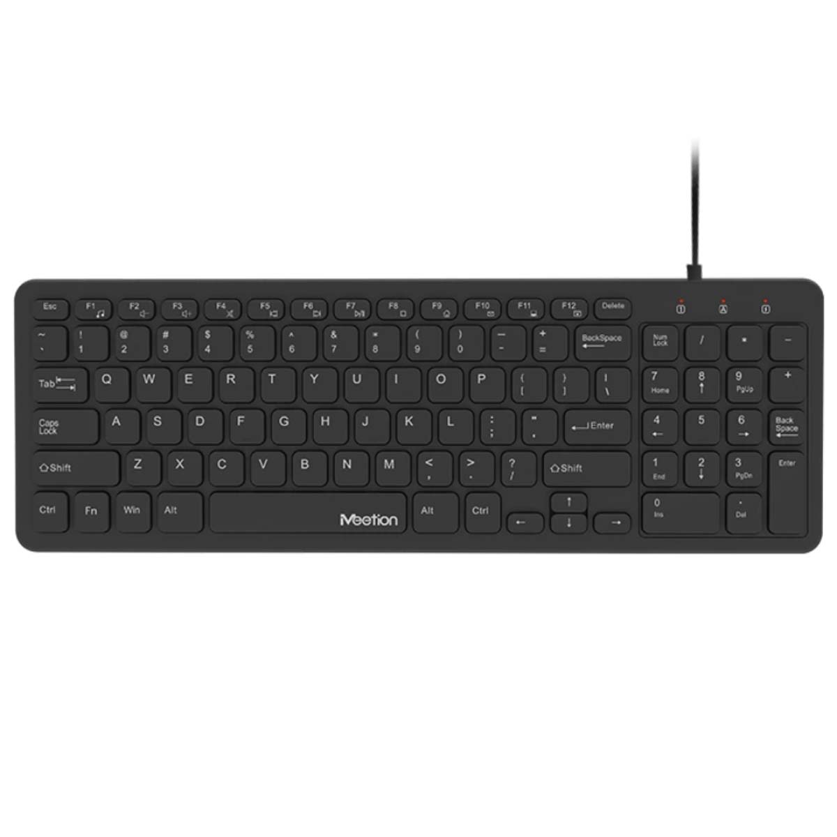 Meetion Ultra-Thin Choclate Cap UltraThin USB Corded Keyboard AR - Black MT-K410 | Computer Accessories Meetion Ultra-Thin Choclate Cap UltraThin USB Corded Keyboard AR - Black MT-K410 | Computer Accessories