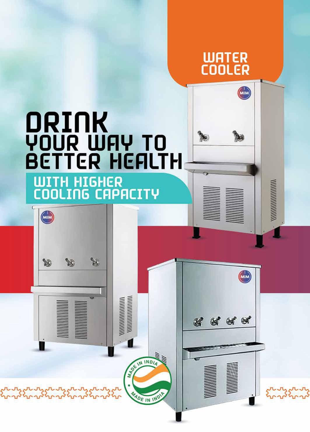 MIM 2 Tap 25 Gallons Water Cooler - Made in India | Home Appliances MIM 2 Tap 25 Gallons Water Cooler - Made in India | Home Appliances
