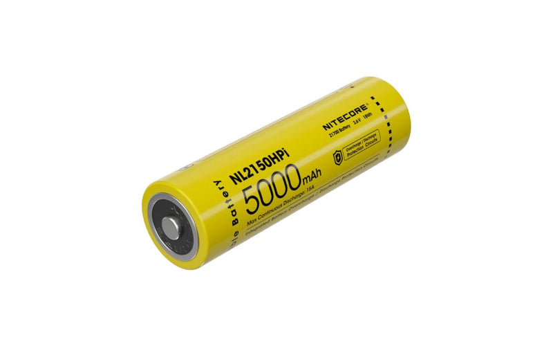 Nitecore NL2150HPi 5000mAh 21700 15A rechargeable Li-ion battery