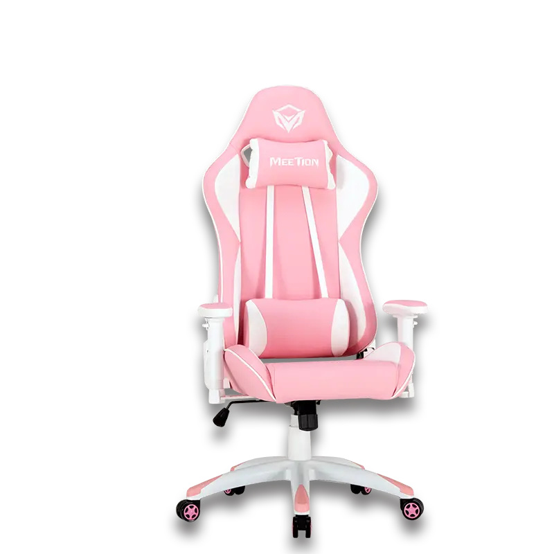 Meetion Pro Reclining Pu Leather Ergonomic Video-Game And Office Chair Pink MT-CHR16 | Games
