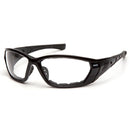 Pyramex Atrex  Safety Glasses - Foam Padded Black Frame - Clear Anti-Fog Lens SB10810DT