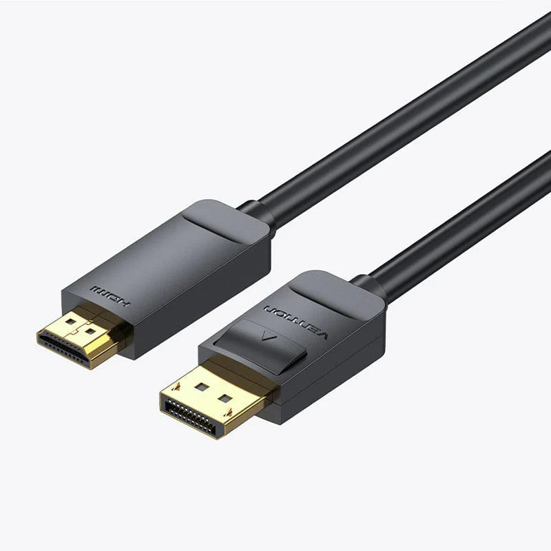Vention 4K DisplayPort to HDMI Cable Black | Computer Accessories Vention 4K DisplayPort to HDMI Cable Black | Computer Accessories