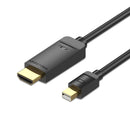 Vention 4K Mini DisplayPort to HDMI Cable 1.5M Black HAHBG