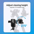 Vention Auto-Clamping Car Phone Mount With Suction Cup Black Square Type KCOB0