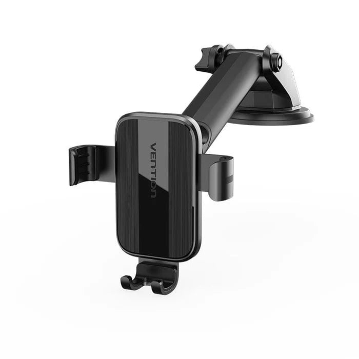 Vention Auto-Clamping Car Phone Mount With Suction Cup Black Square Type KCOB0 | Computer Accessories Vention Auto-Clamping Car Phone Mount With Suction Cup Black Square Type KCOB0 | Computer Accessories