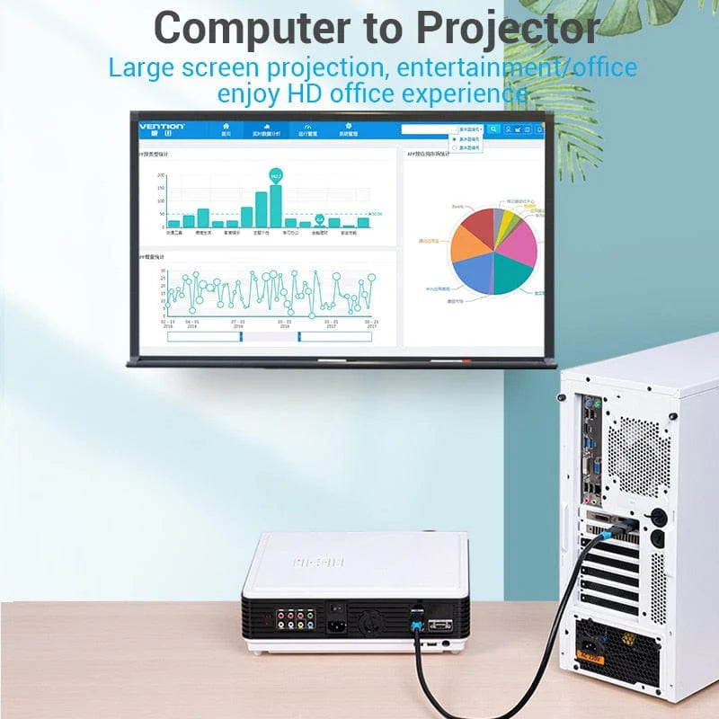 Vention DisplayPort Male to HDMI Female 4K Adapter Black HBPB0