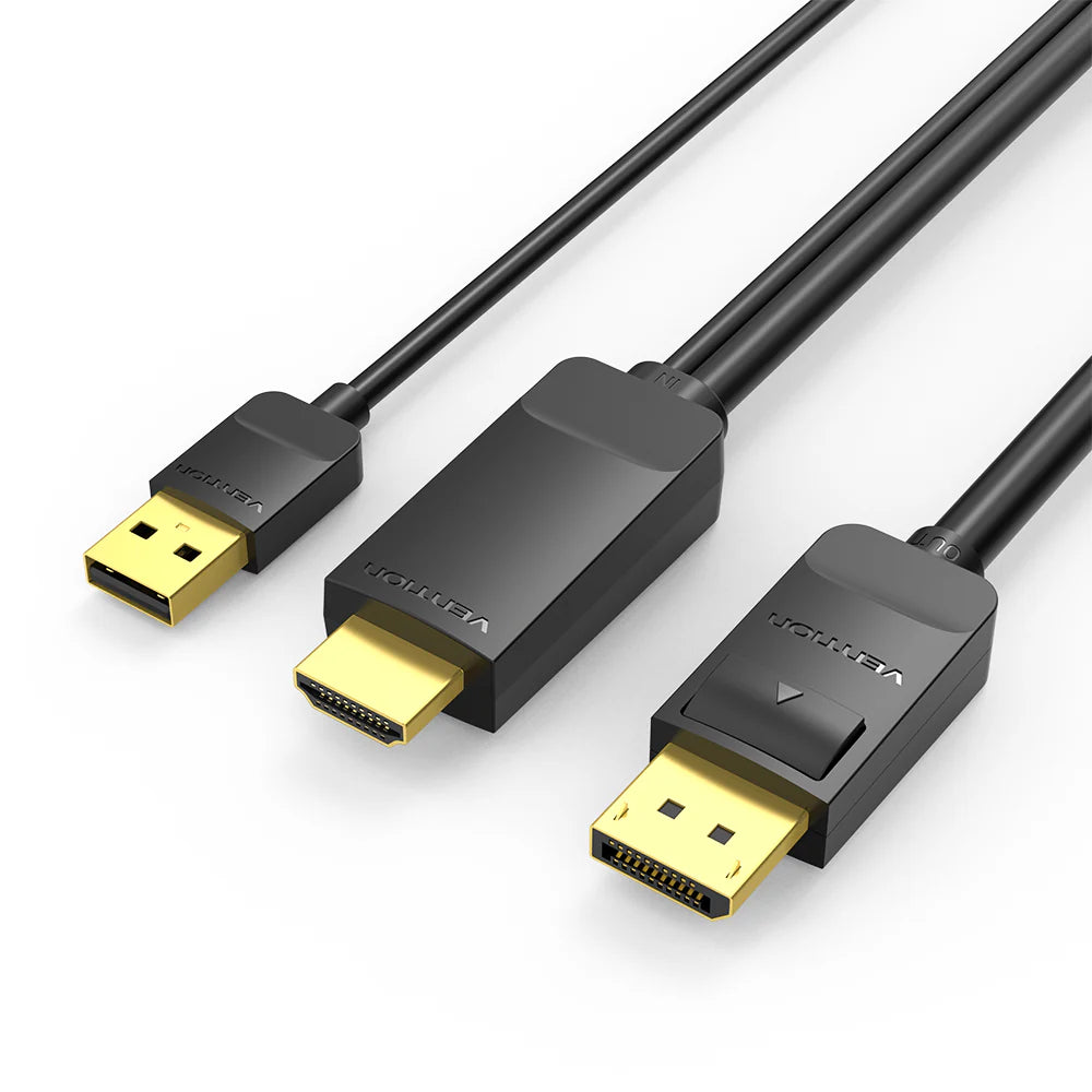 Vention HDMI Male to DP Male HD Cable Black