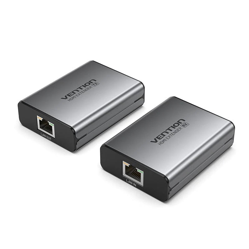 Vention HDMI Network Cable Extender 60M Gray Aluminum Alloy Type UK Standard AKGH0-UK | Networking & Cabling Products