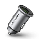Vention Two-Port USB A and USB C Ports(18/20) Car Charger Gray Mini Style Aluminium Alloy FFBH0