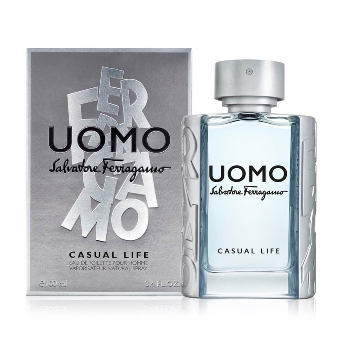 Salvatore Ferragamo Uomo Casual Life Eau De Toilette for Men 100ml | Men's Perfume Salvatore Ferragamo Uomo Casual Life Eau De Toilette for Men 100ml | Men's Perfume