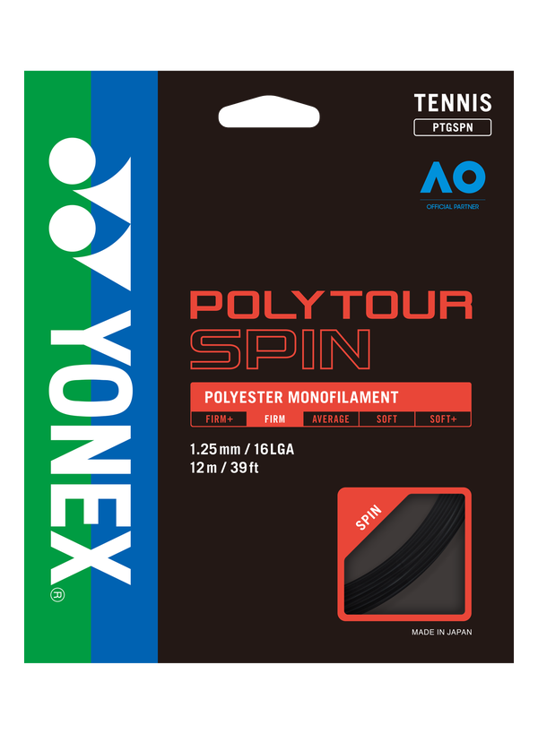 Yonex Polytour Spin125 - Black
