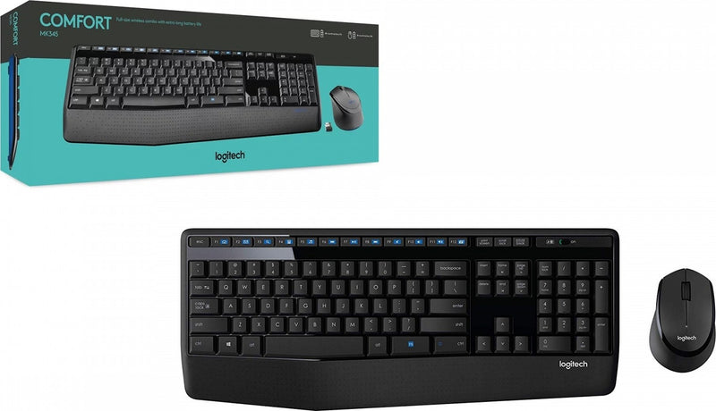 Logitech MK345 Wireless Keyboard and Mouse Combo 920-010068