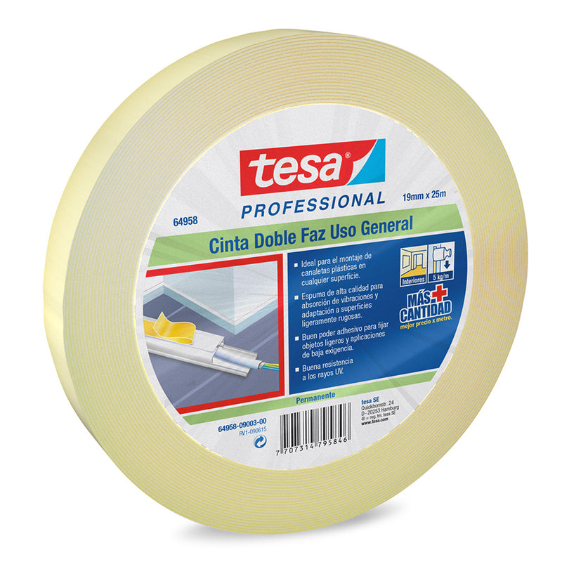 Tesa Foam Tape White 25mm