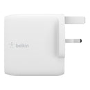 Belkin Boost Charge Dual USB C PD GaN Wall Charger 63w WCH003myWH