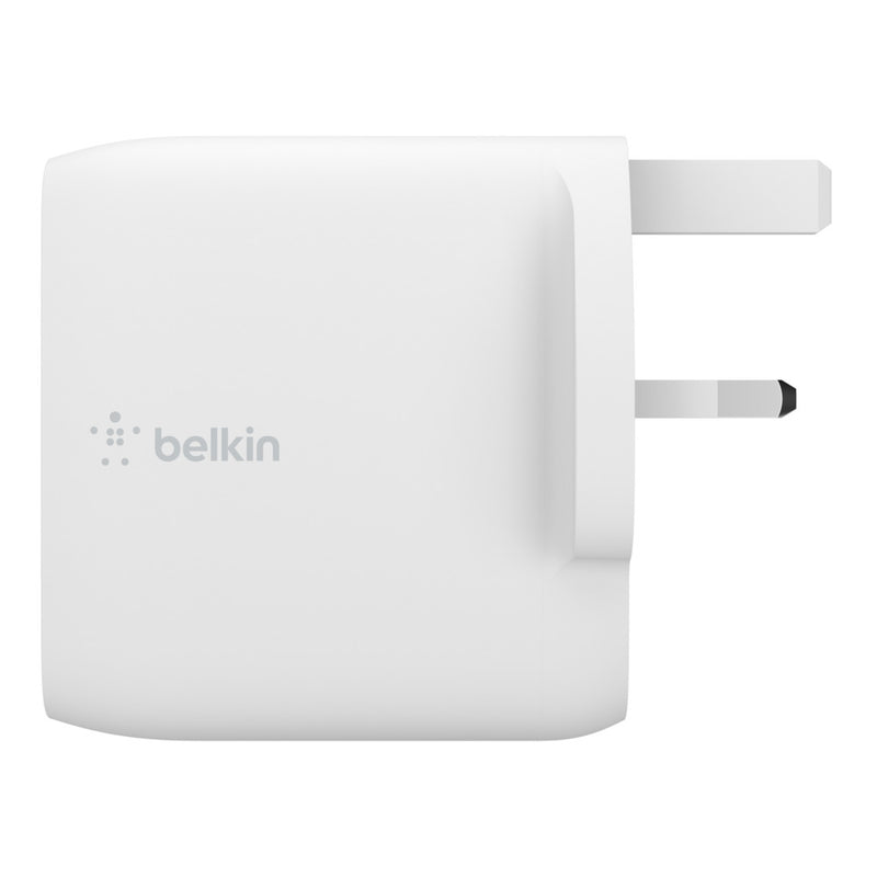 Belkin Boost Charge Dual USB C PD GaN Wall Charger 63w WCH003myWH