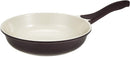Prestige Ceramic 3 Pc Set 24cm Casserole With Lid 26cm Frypan Cream/Purple PR80950