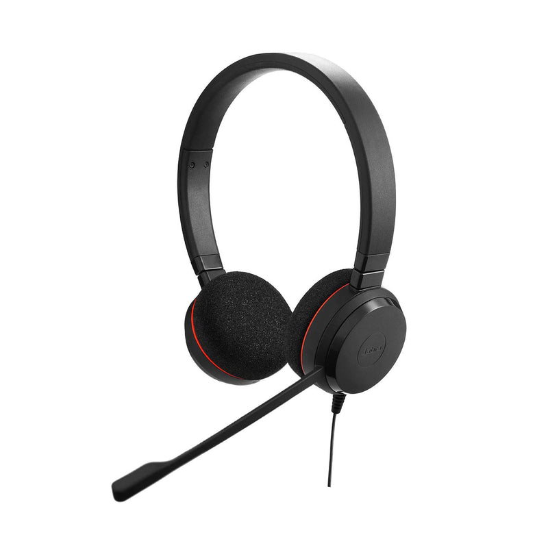 Jabra Evolve 20 UC Wired On Ear Headset with Mic Black 100-55900000-99