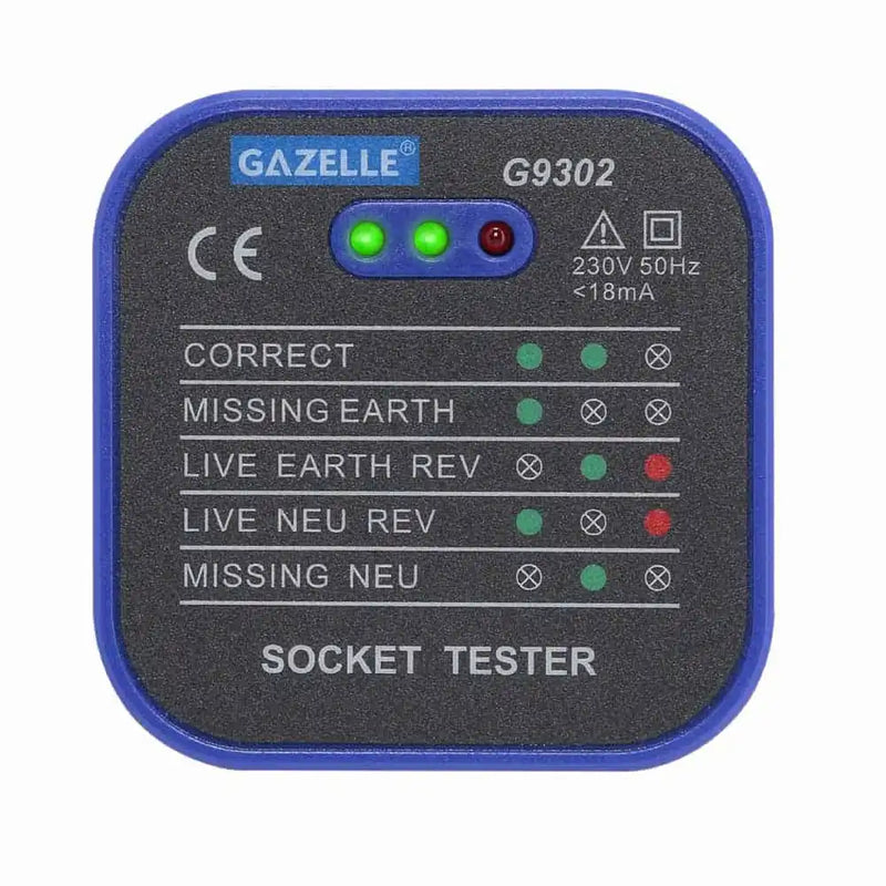 Gazelle G9302 Socket Tester PAT-3988