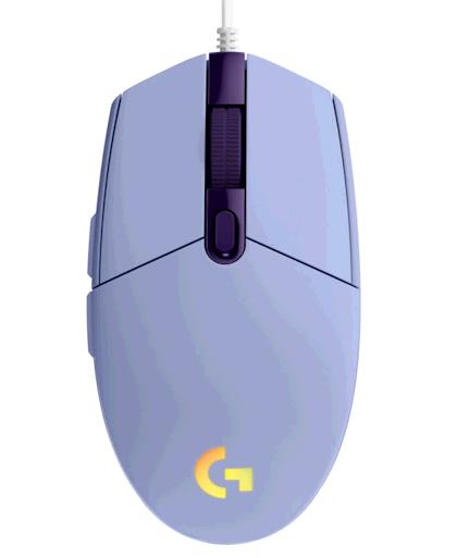 Logitech G203 Lightsync Gaming Mouse  Lilac  USB  N/A  EMEA  G203 Lightsync 910-005853